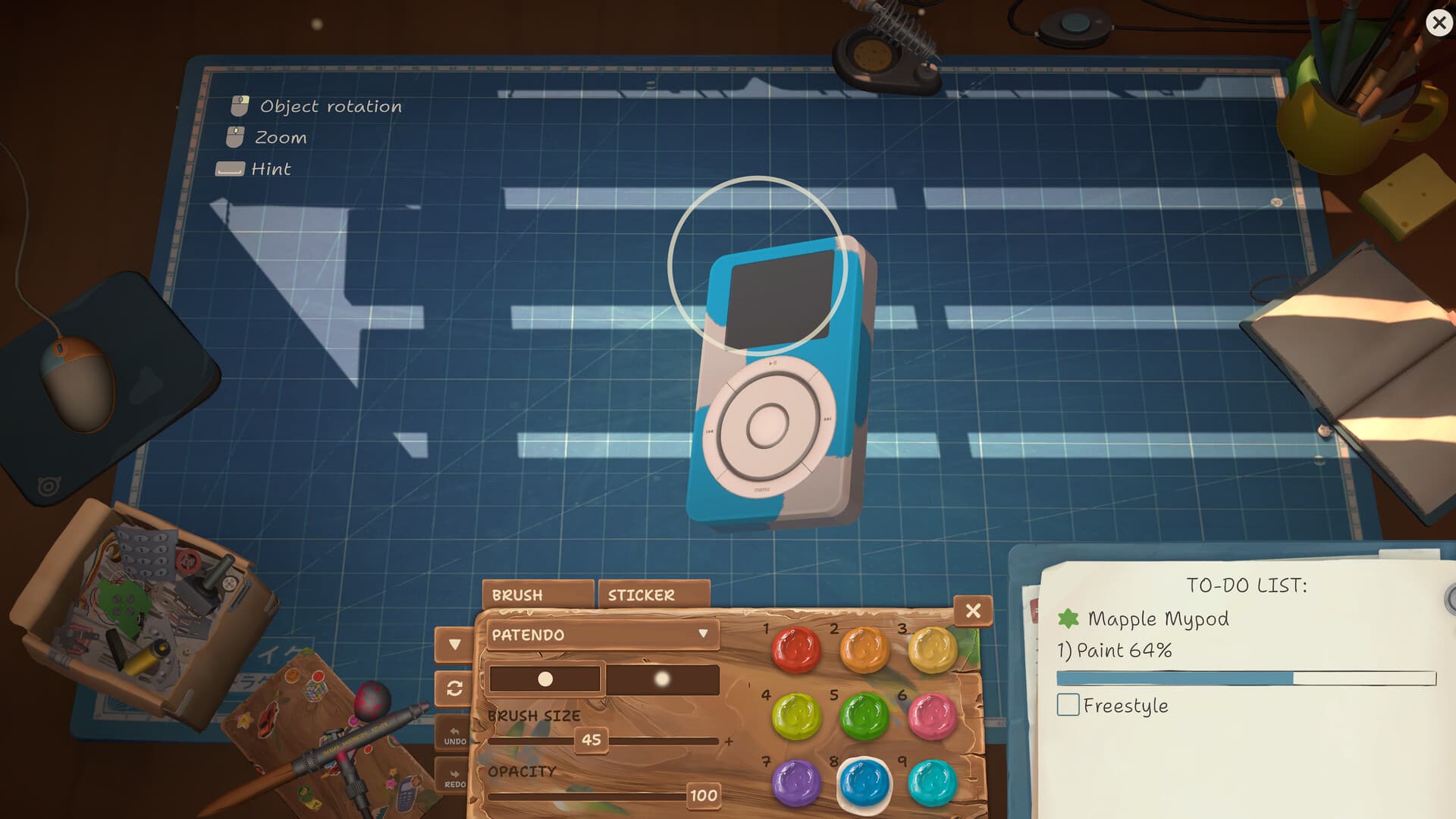 Customize restored devices with paint and stickers
